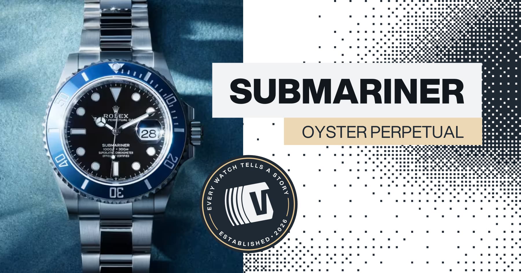 Rolex Submariner Date 126610LN on textured fabric