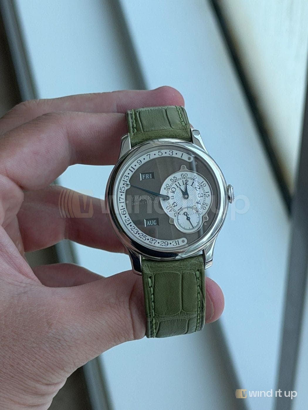 F.P. Journe Octa Calendrier — Ruthenium 1/99 Octa Calendrier Ruthenium — ruthenium (grey) dial, platinum, 2004