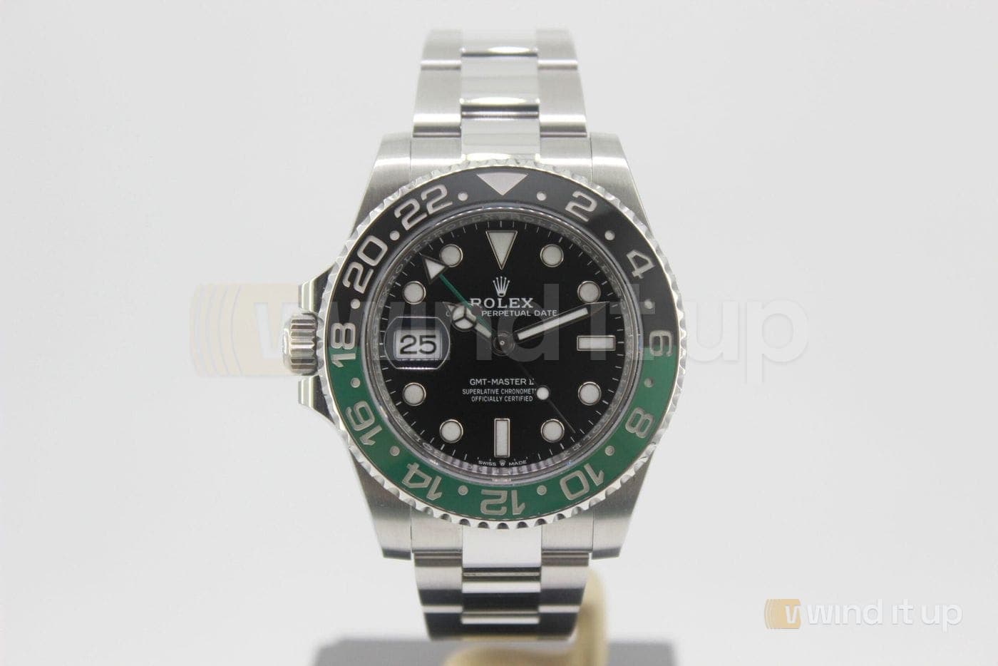 Rolex GMT-Master II — Sprite 126720VTNR — black, chromalight display, oystersteel, 2026