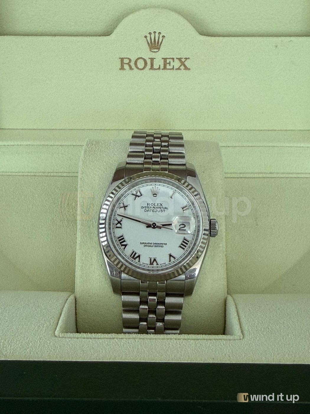 Rolex Datejust 36 116234 with white dial