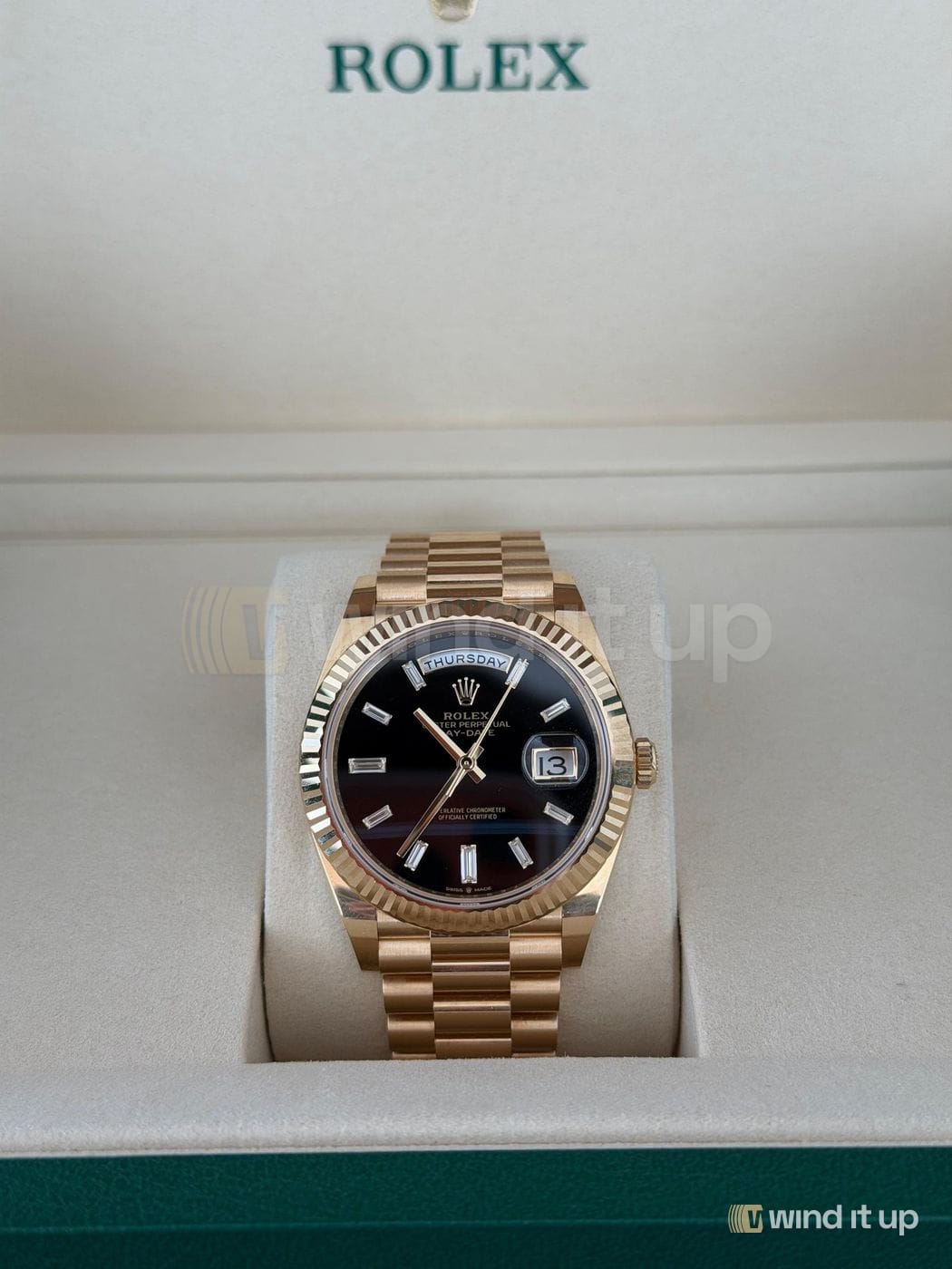 Rolex Day-Date 40 228238 with onyx dial